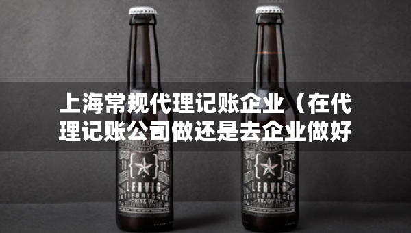 上海常规代理记账企业（在代理记账公司做还是去企业做好）