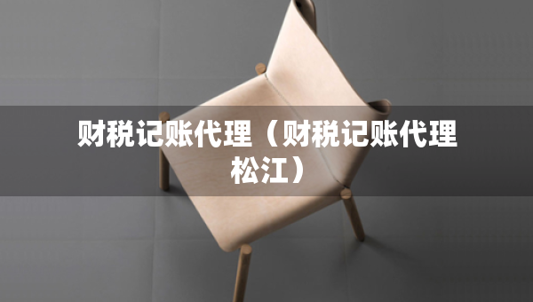 财税记账代理（财税记账代理松江）