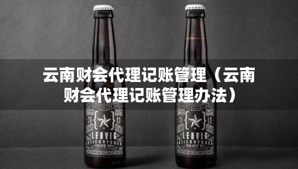 云南财会代理记账管理（云南财会代理记账管理办法）