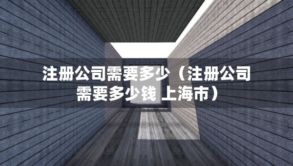 注册公司需要多少（注册公司需要多少钱 上海市）