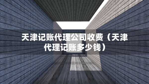 天津记账代理公司收费（天津代理记账多少钱）