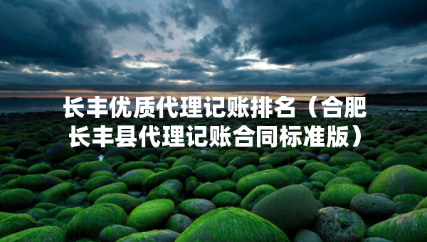 长丰优质代理记账排名（合肥长丰县代理记账合同标准版）