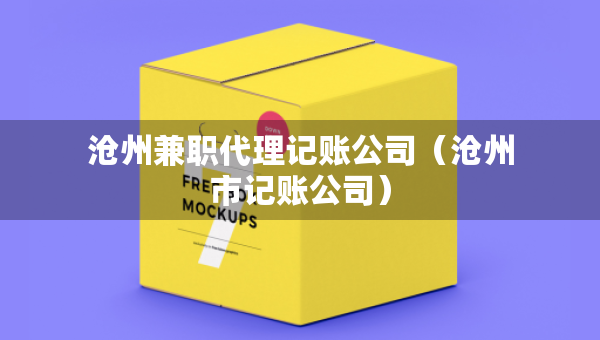 沧州兼职代理记账公司（沧州市记账公司）