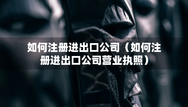 如何注册进出口公司（如何注册进出口公司营业执照）