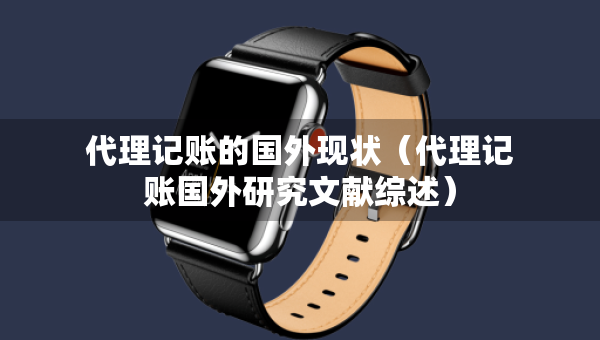 代理记账的国外现状（代理记账国外研究文献综述）