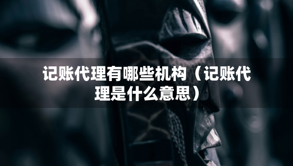 记账代理有哪些机构（记账代理是什么意思）