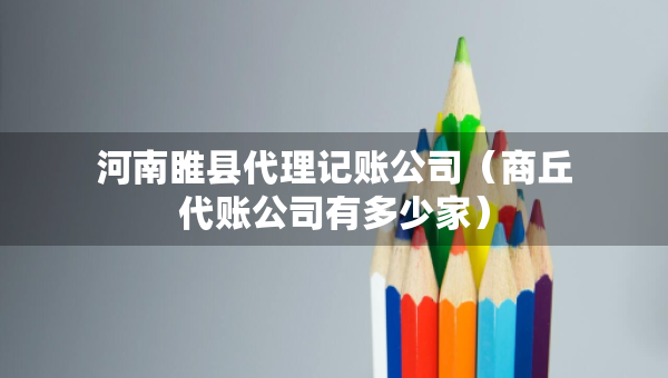 河南睢县代理记账公司(商丘代账公司有多少家) 河南睢县代理记账公司(商丘代账公司有多少家)