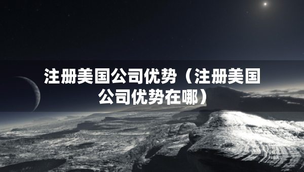 注册美国公司优势（注册美国公司优势在哪）