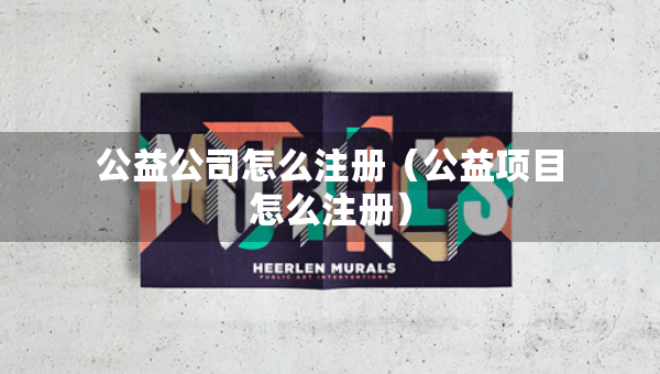 公益公司怎么注册（公益项目怎么注册）