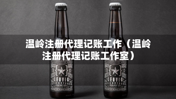温岭注册代理记账工作（温岭注册代理记账工作室）