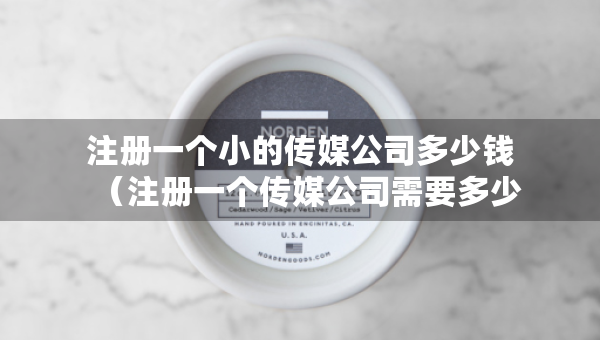 注册一个小的传媒公司多少钱（注册一个传媒公司需要多少资金）