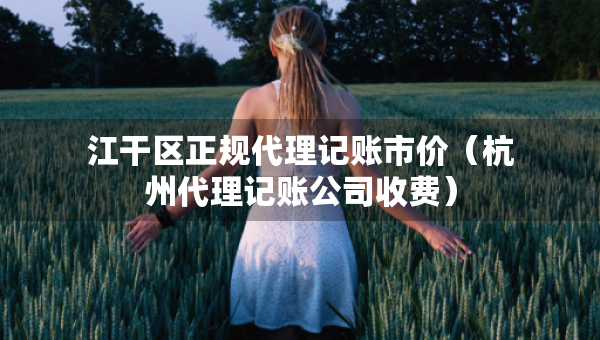 江干区正规代理记账市价（杭州代理记账公司收费）