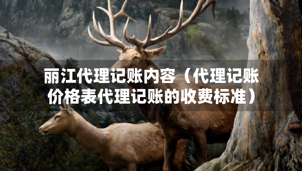 丽江代理记账内容(代理记账价格表代理记账的收费标准) 丽江代理记账内容(代理记账价格表代理记账的收费标准)