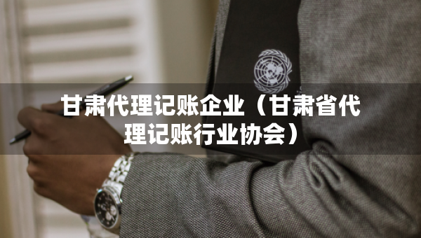 甘肃代理记账企业（甘肃省代理记账行业协会）