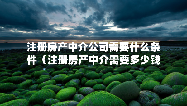 注册房产中介公司需要什么条件（注册房产中介需要多少钱）
