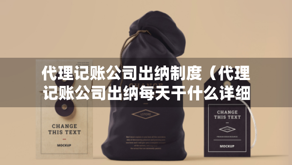 代理记账公司出纳制度（代理记账公司出纳每天干什么详细介绍）
