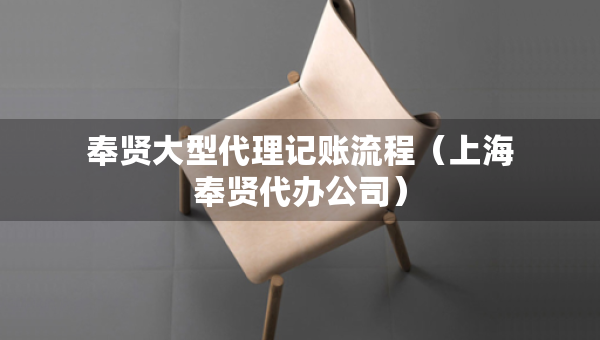 奉贤大型代理记账流程（上海奉贤代办公司）