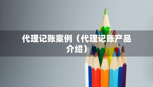 代理记账案例（代理记账产品介绍）