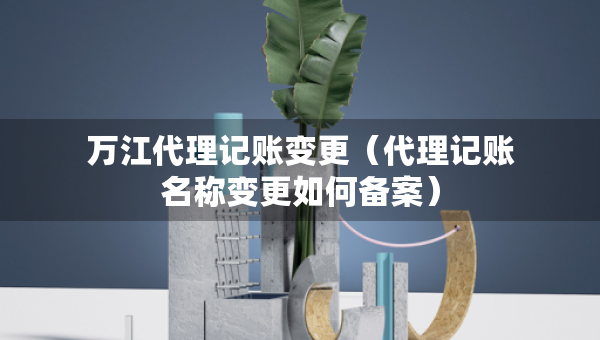 万江代理记账变更（代理记账名称变更如何备案）