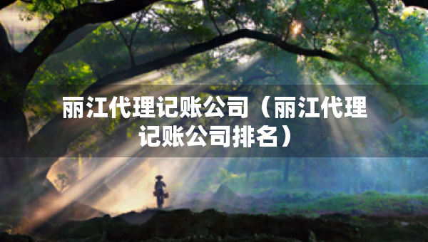 丽江代理记账公司（丽江代理记账公司排名）