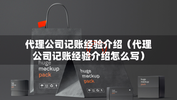 代理公司记账经验介绍（代理公司记账经验介绍怎么写）