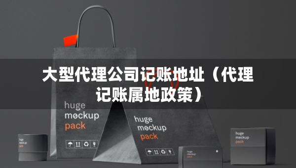 大型代理公司记账地址（代理记账属地政策）