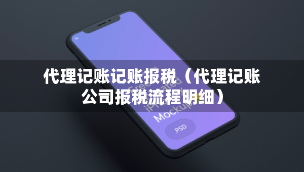 代理记账记账报税（代理记账公司报税流程明细）