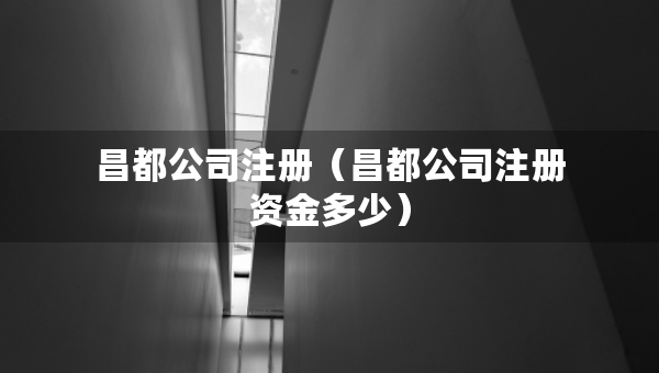 昌都公司注册（昌都公司注册资金多少）